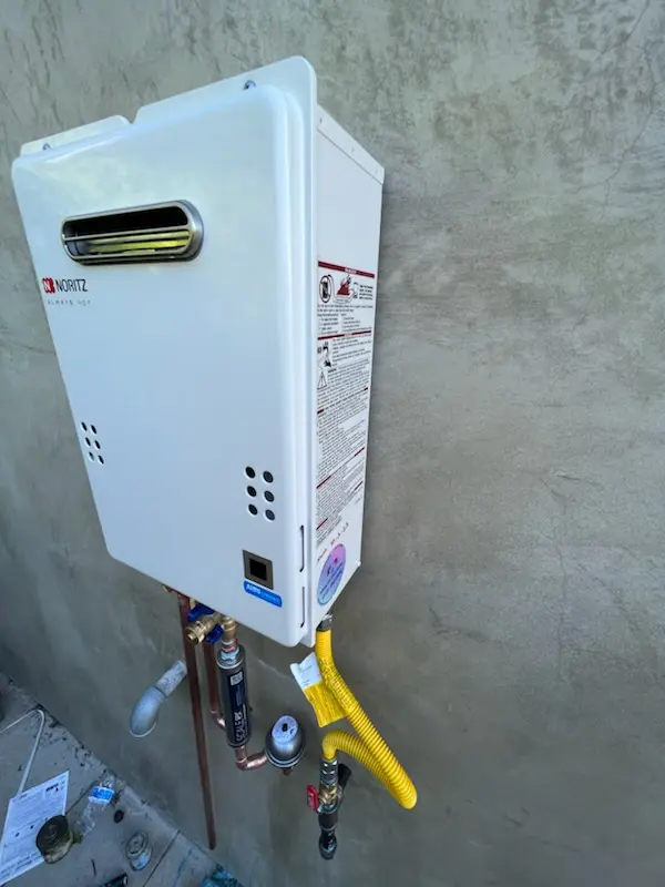 Tankless water heater installation for Santee homes